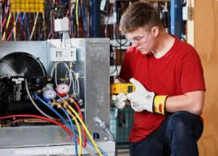 HVAC Technician at Work